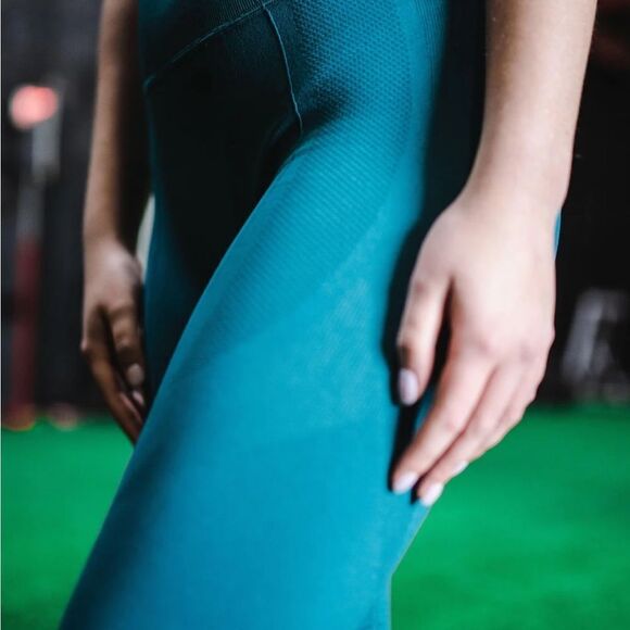🌊 Sky Wear Legacy Seamless Leggings - Tidewater, Size Extra Small - Picture 3 of 7